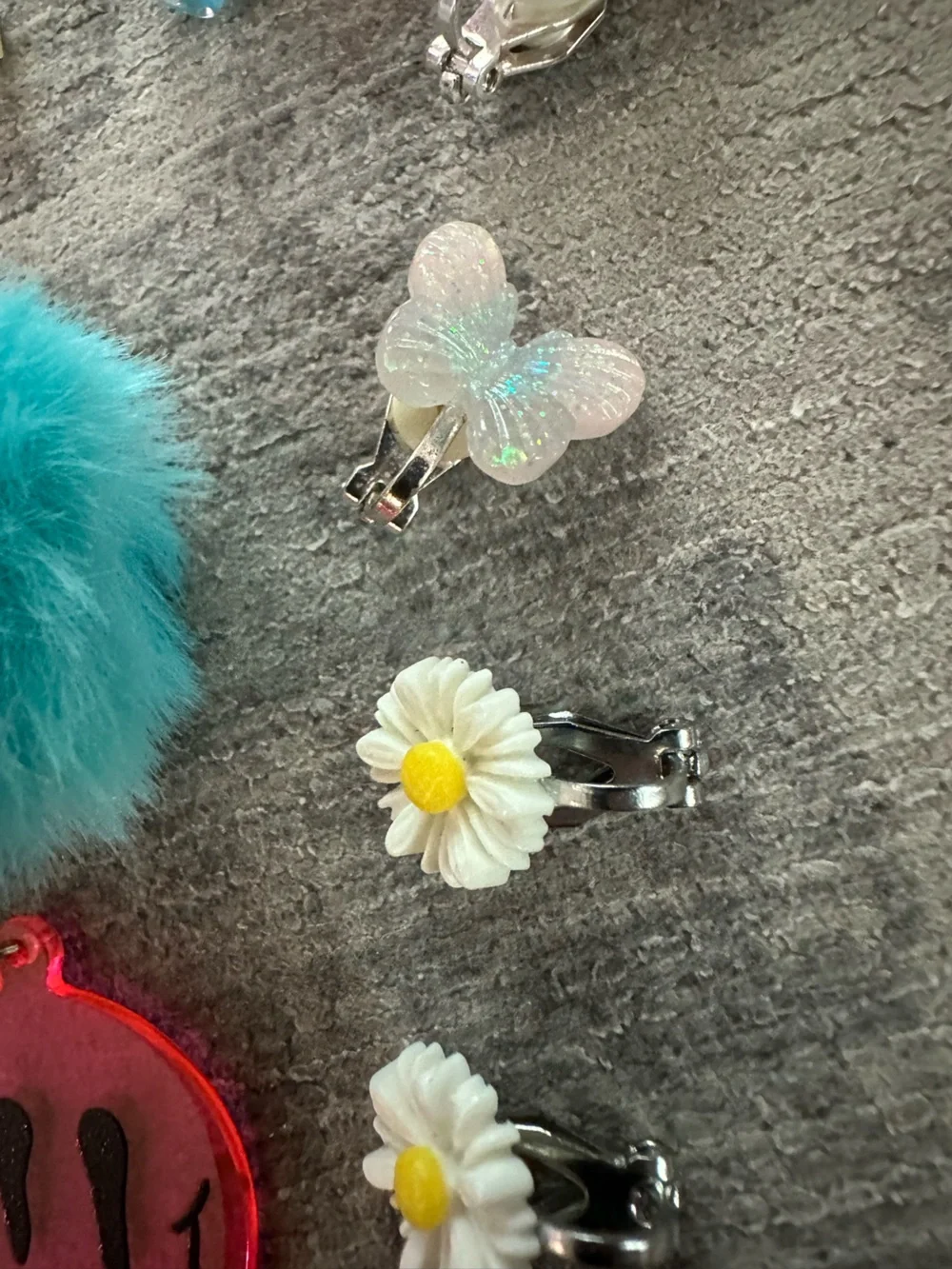 Clip on earrings -14 pairs